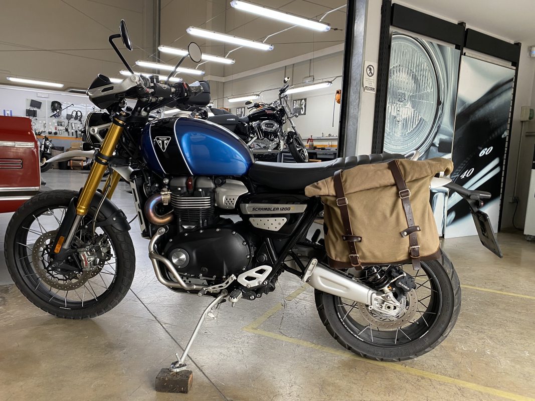 Support De Sac Latéral Moto Gauche - Porte-bagages Pour DAX 125 ST125 - Tube Fer 9mm Anodisé