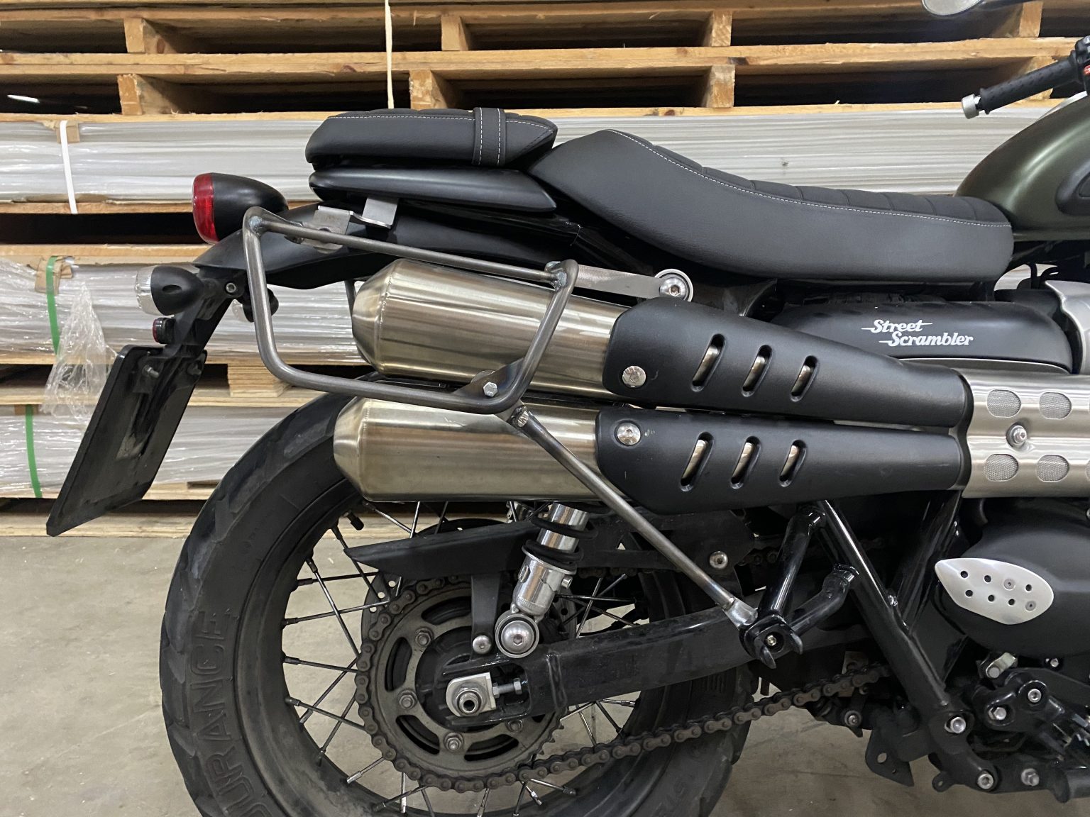 Motorrad Satteltaschen-Halterung Für Harley Sportster 883 / 1200 – 2-teilig, Verchromt, Schwarz