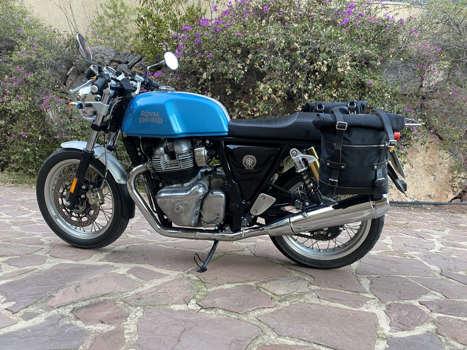 Black Rear Luggage Rack For Royal Enfield Interceptor 650 & Continental GT 650 – Sturdy Bolt-On