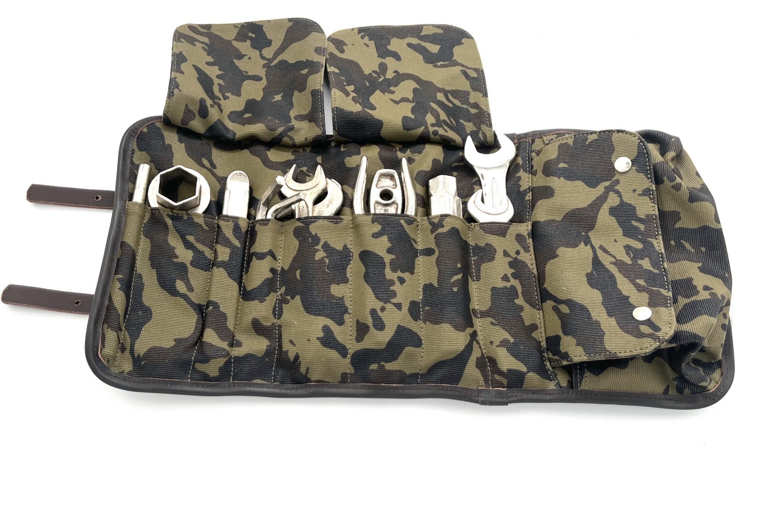 Atacama waxed canvas and real leather tool bag La Poderosa Goods Saddlebags, Luggage and