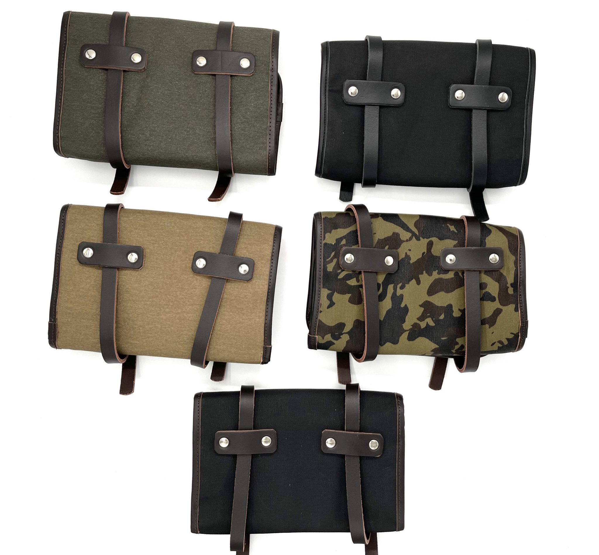 Atacama waxed canvas and real leather tool bag La Poderosa Goods