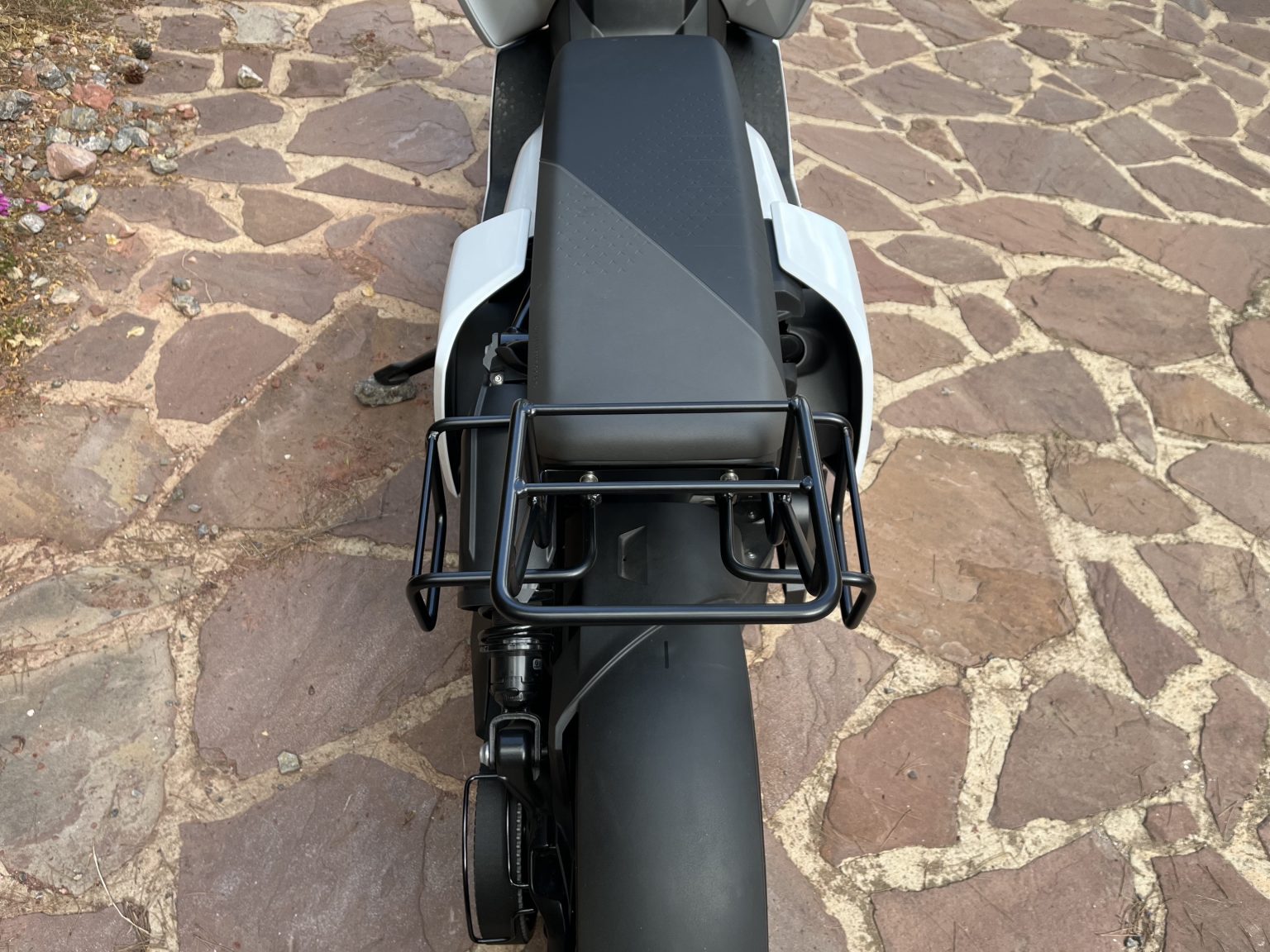 Full set Rear luggage carrier and racks for saddlebags Bmw CE 04 satin ...