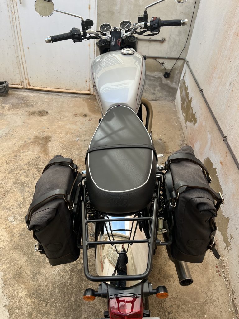 Full set Rear luggage carrier and racks for saddlebags BSA Goldstar 650 ...