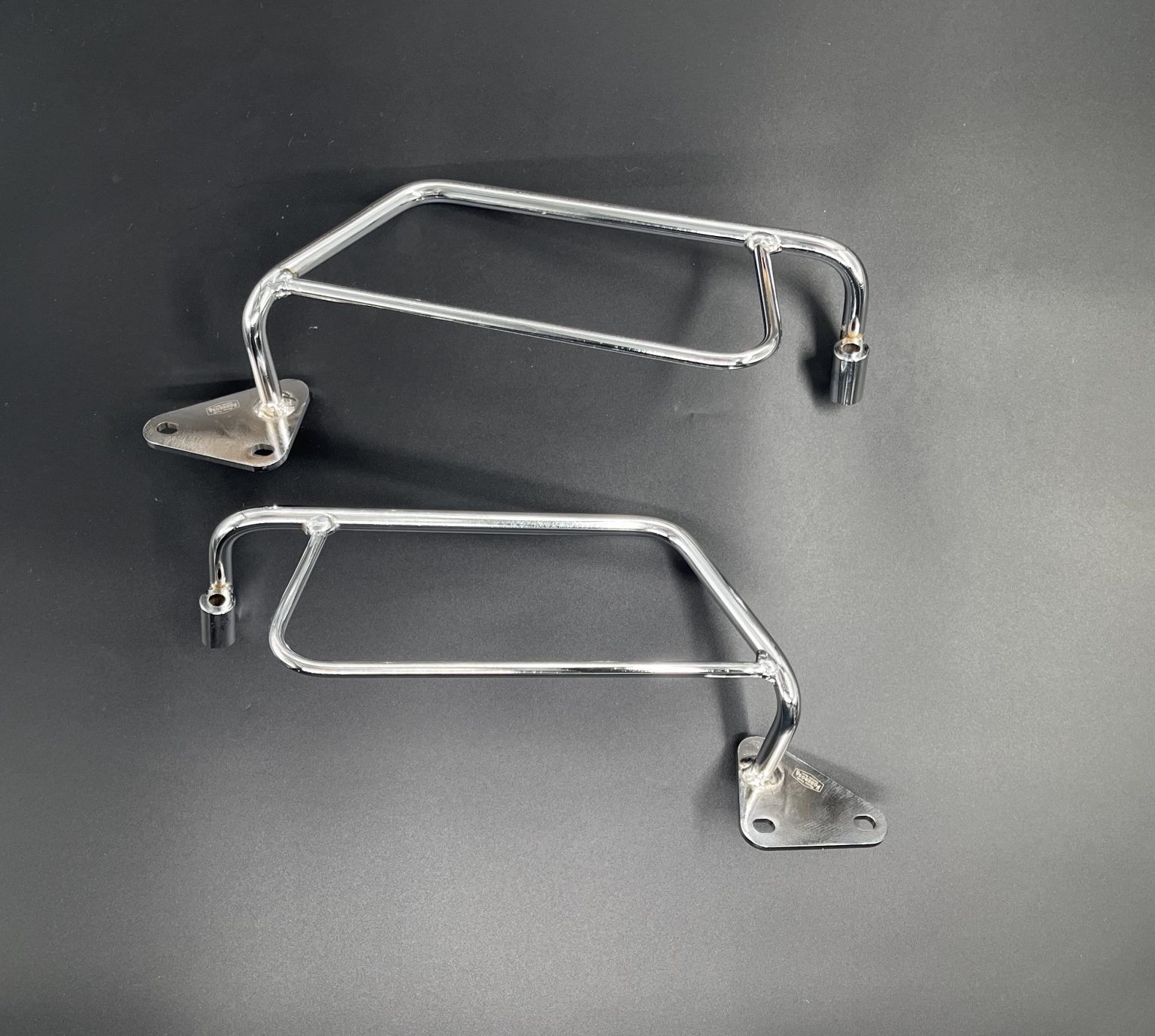 Full set Rear luggage carrier and racks chrome for saddlebags BSA ...