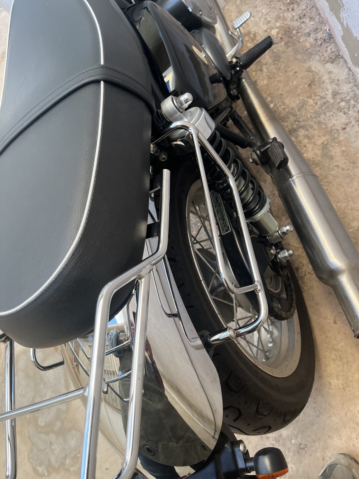 Rear luggage rack for BSA Goldstar 650 chrome - La Poderosa Goods ...