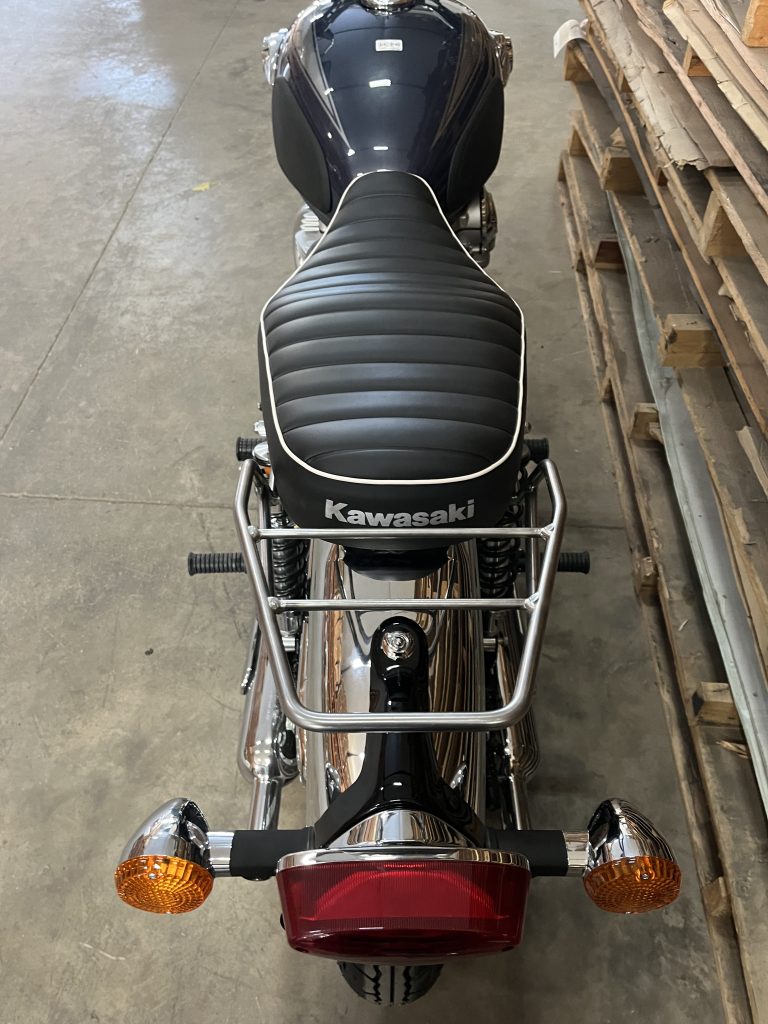 Chrome Steel Luggage Rack For Kawasaki W800 And W650 – Spaan TI0951