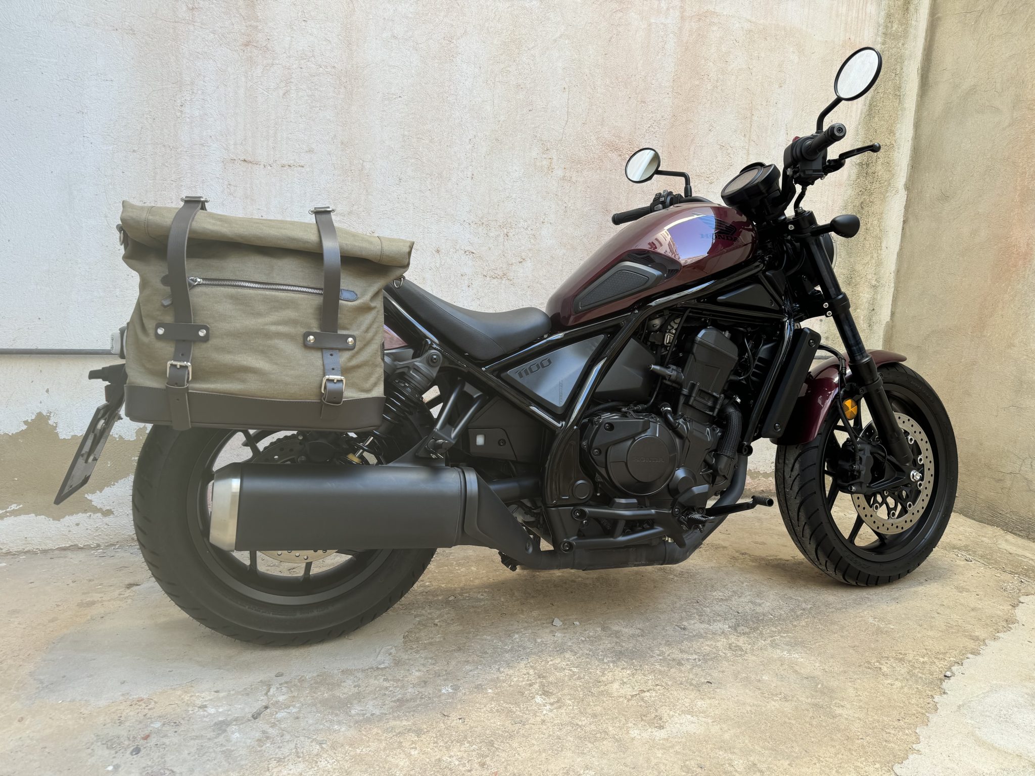 Saddlebag Support Honda Rebel 1100 Satin Black La Poderosa Goods 