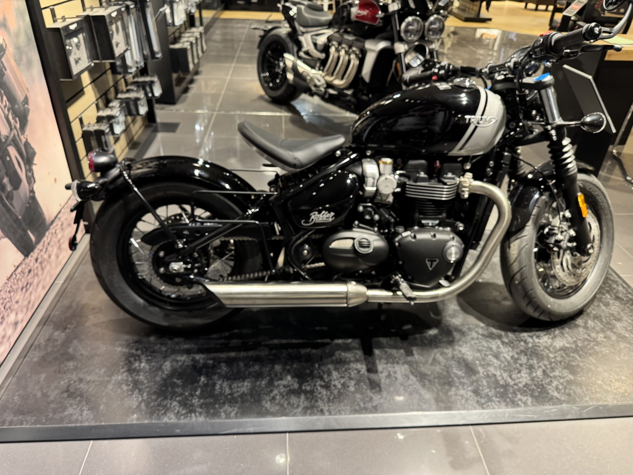 Triumph Bobber RHS rack